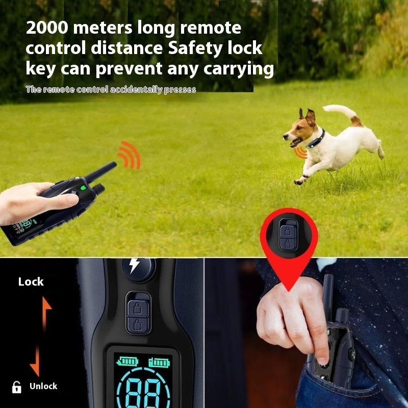 Color Screen Dog Trainer Super Long Remote Control Waterproof Collar