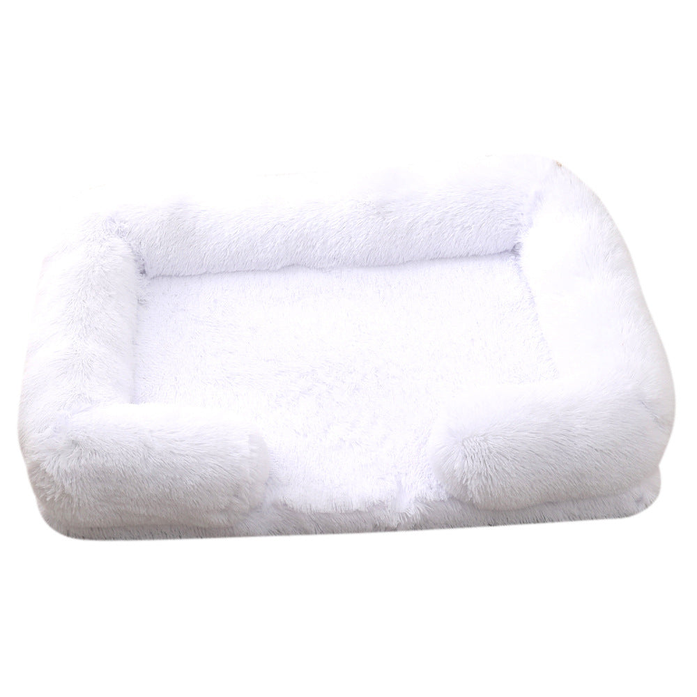 Plush Round Pet Bed