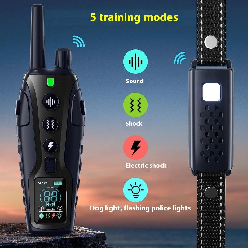 Color Screen Dog Trainer Super Long Remote Control Waterproof Collar